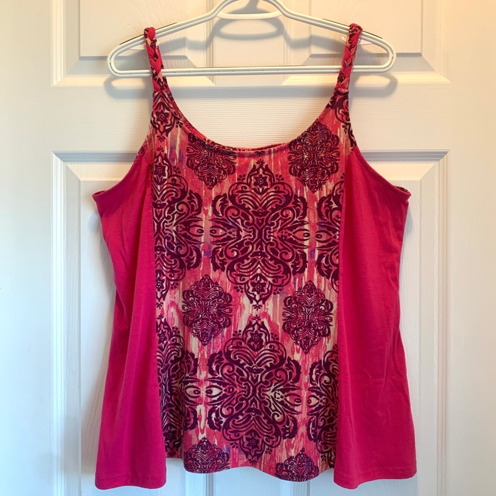Braided Strap Flowy Tank Top